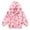 Pink-rainbow, variant on IBTOM CASTLE Kids Girls Windproof Waterproof Jacket with Hooded Spring Fall Fashion Lightweight Outdoor Hiking Jacket with Pockets 4-5T Pink