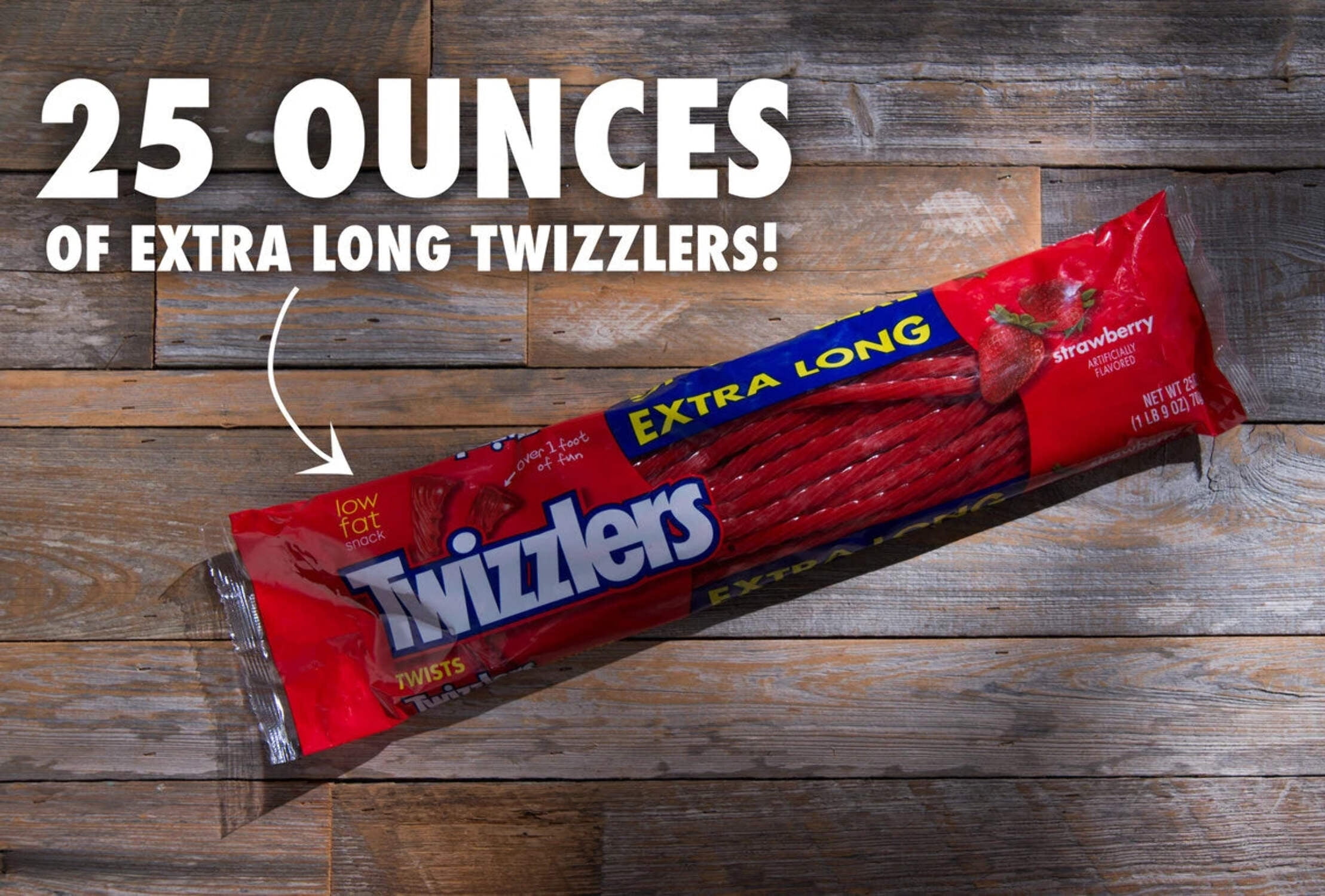 Twizzlers Extra Long Chewy Candy, 25 Oz.