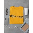 thumbnail image 3 of Music Is Life T-Shirt Men -Smartprints Designs, Male x-Large, 3 of 4