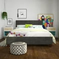 thumbnail image 2 of Desert Fields Rose Tufted Upholstered Platform Bed Frame, Queen, Gray Velvet, 2 of 18