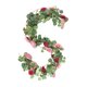 thumbnail image 2 of Guirnalda artificial de rosas de vina de 70,8 pulgadas decoración floral de ratán plástico, rosa morado rojo blanco, repisa exterior interior para la puerta de la repisa de boda, 2 of 7