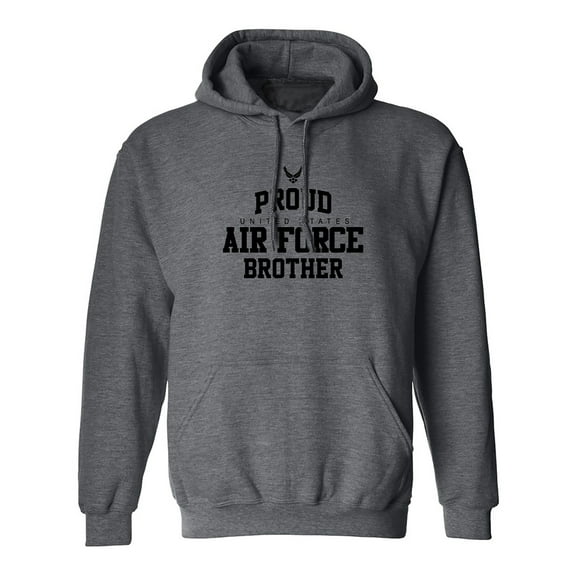 Proud Air Force BROTHER Adult Hooded Sweatshirt