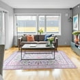 thumbnail image 2 of Balacho Cozy Boho Vintage Floral Area Rug, 6' x 9', Purple, 2 of 7