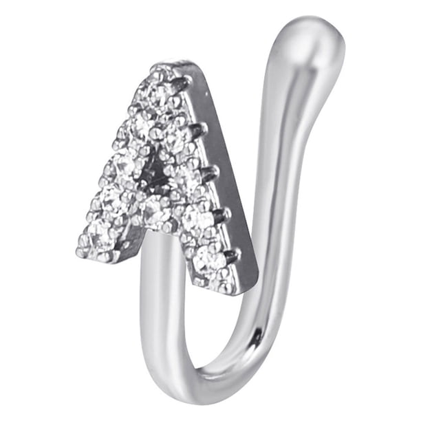 XWSHYW Joyería de Nariz Anillos de Nariz con Clip para Mujer, Aro de Nariz No Perforado, Brazalete de Nariz Ajustable