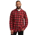 thumbnail image 7 of Bobcat Men's Flannel Shirt - Micro Polar Woven Long Sleeve Button Down Shirts for Men (Sizes: S-XL), 7 of 7
