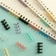 thumbnail image 4 of 16pcs Loose Leaf Binder Rings Notebook Spiral Binding Coils Section Loop Wire Rings, 4 of 8