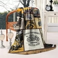 thumbnail image 2 of Motorcycle Gifts for Men and Women Throw Blanket Soft Lightweight Flannel Blanket for Travel/Bedroom/Outdoor/Couch - Gift for Motorcycle Lover 60x80 Inch, 2 of 6