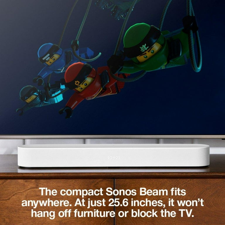 Open Box) Sonos Beam - Smart TV Sound Bar with Amazon Alexa Built