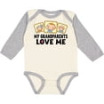 thumbnail image 3 of Inktastic My Grandparents Love Me Boys or Girls Long Sleeve Baby Bodysuit, 3 of 5