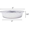 thumbnail image 3 of (45 Pack) Premium 9-Inch Round Foil Pans with Board Lids l Heavy Duty l Disposable Aluminum Tin for Roasting, Baking, or Cooking$$Home Decor, Kitchen, & Other, 3 of 12