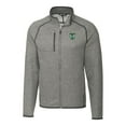 thumbnail image 2 of Men's Cutter & Buck Heather Gray Tulane Green Wave Mainsail Sweater-Knit Big & Tall Full-Zip Jacket, 2 of 3