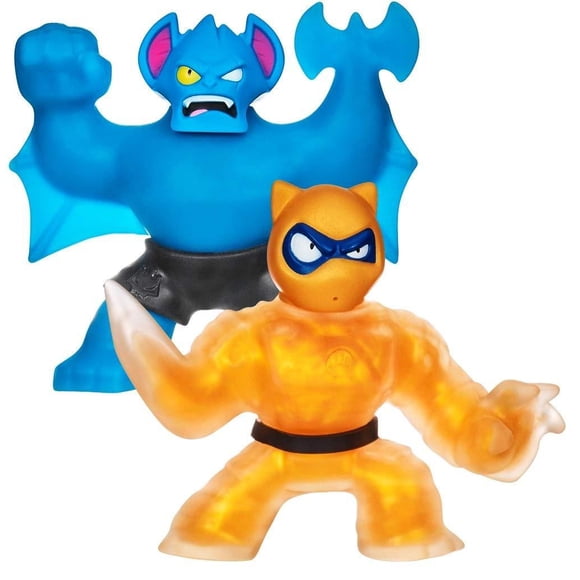Heroes of Goo Jit Zu Water Blast versus Pack - Lot de 2 Figurines d'Action Incluant une Figurine Dorée Exclusive, Pantaro Vs Battaxe
