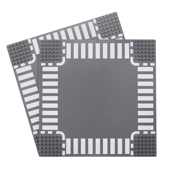 Placa base de construcción Feleph Classic Crossroad, 25 x 25 cm x 2