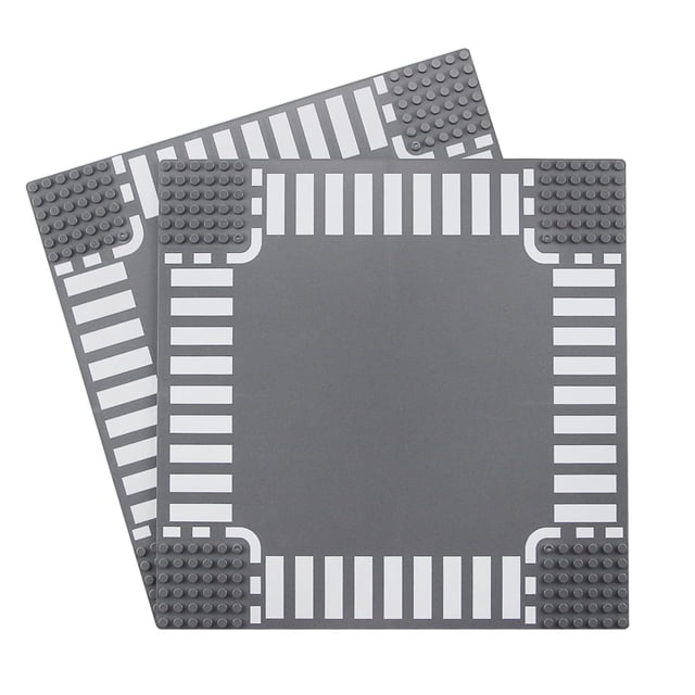 Placa base de construcción Feleph Classic Crossroad, 25 x 25 cm x 2
