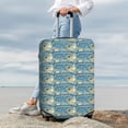 thumbnail image 7 of Susaid anchovy Elastic Print Elastic Washable Suitcase Cover with Hidden Zipper, Fits 18-32 Inch Luggage for Protection During Travel-Medium, 7 of 7