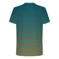thumbnail image 4 of Antinious Men Stripe Print Short Sleeve Collar Work Shirts with Button, 4 of 5