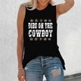 thumbnail image 2 of Fgnfyis T-Shirts Tendance pour Femmes pour Usage Quotidien Sans Manches Col Rond Style avec Imprimé Lettre Polyvalent pour Printemps et Été Parfaitement Assortis avec Pantalons et Shorts T-Shirts pour Femmes Noir P, 2 of 5