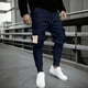 thumbnail image 1 of Ceisia Gift Men's All-Season Casual Pants - Fashionable Washed Solid Color Drawstring Elastic Waist Zipper Pocket Pants, 1 of 9
