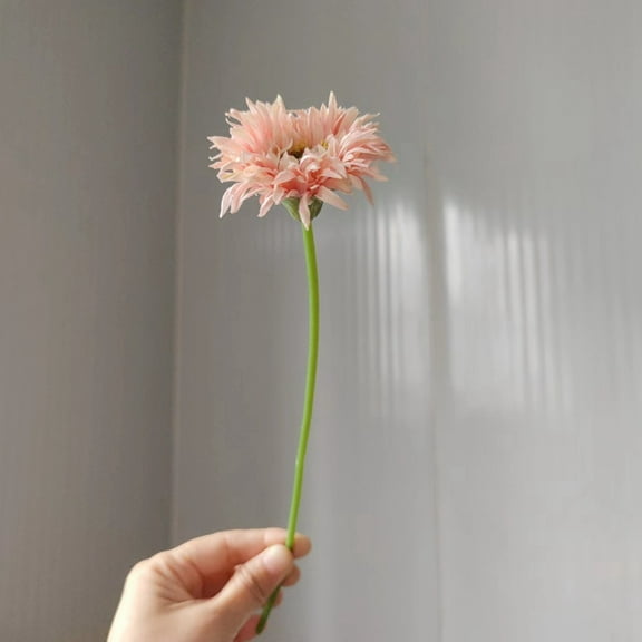 Artificial Gerbera Flowers,Faux Gerbera Daisy Bouquet for Wedding Centerpieces,Home Floral Decoration,Photography Props,Wedding Decor,Artificial Flowers,A,1PC