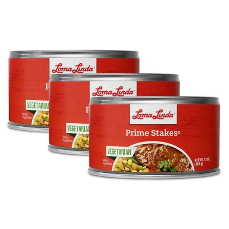 Loma Linda - Plant-Based - Prime Stakes (13 oz.) (Pack of 3)