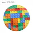 thumbnail image 4 of Building Blocks Birthday Party Child Decoration Foil Balloon Disposable Tableware Hat Cups Plates Baby Shower Toy Gift Supplies, 4 of 10