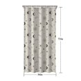 thumbnail image 5 of Beige Sun Moon Star Comet Pattern Shower Curtain 36"x72" ,Bathroom Decorative Shower Curtains Set with 12 Hooks,Modern Waterproof Washable Shower Curtain, 5 of 6