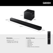 Samsung HW-Q800H Q-Series 5.1.2ch Dolby Atmos Soundbar with Subwoofer 2026