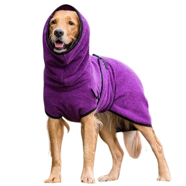 Ropa para perros de compañía, albornoz de secado, abrigo, ropa más cálida para cachorros