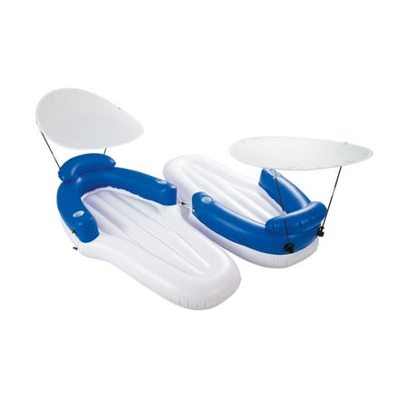 Bestway Double the Fun Lounge 2 Person Linking Pool Floats with UV UPF (Best Way To Remove Sun Spots On Face)