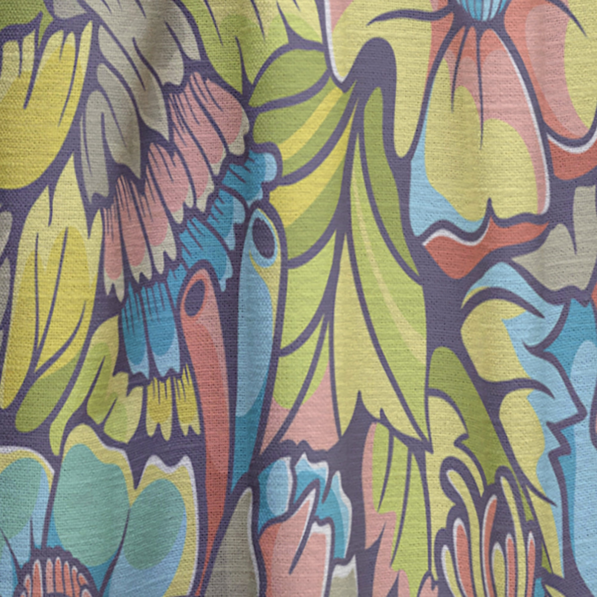 Designart 'Blossom Pink X' Modern & Contemporary Curtain Panel