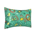 thumbnail image 2 of Bingfone Funny Animals in Jungle Print Satin Pillowcase for Hair - Standard Size with Zipper Silky & Soft Pillow Covers,20x30 inches, 2 of 8