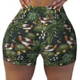 thumbnail image 2 of Salouo Mallard Ducks And Water Print Women's Athletic Shorts,Booty Shorts Biker Shorts High Waisted Elastic Workout Shorts for Yoga Gym Running Sports-Small, 2 of 8