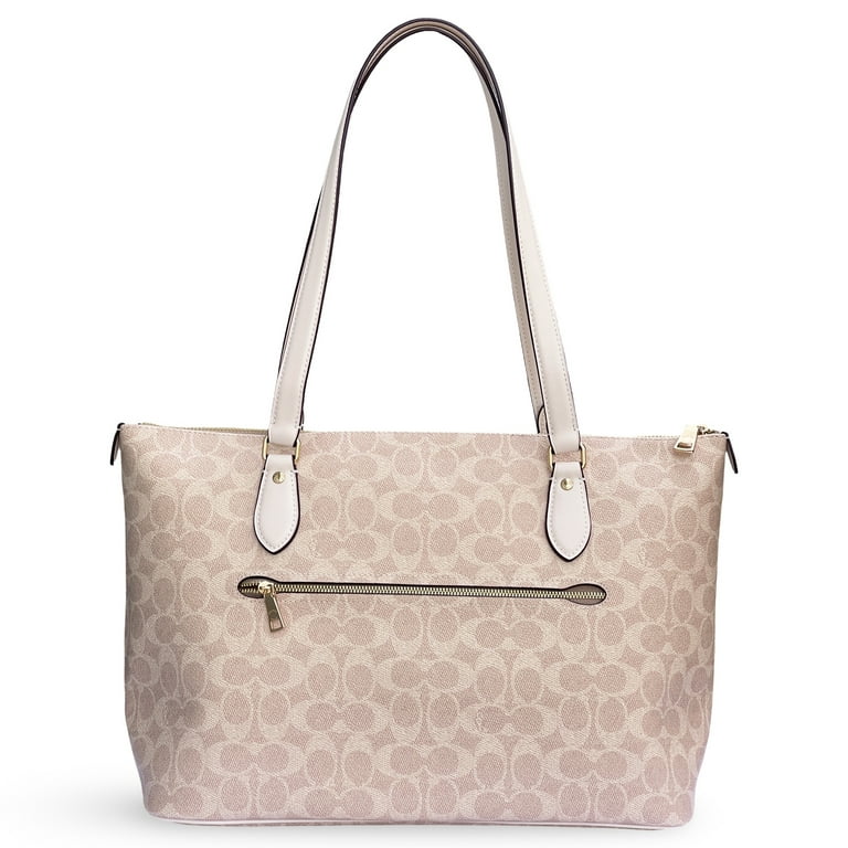 Canvas Purse Cream Color Coach Purse Coach Women's Large Mocha