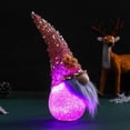 thumbnail image 3 of Muñeco de peluche sin rostro con luz LED para decorar el hogar el día de San Valentín. Rosa, 3 of 7