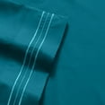 thumbnail image 2 of 1800 Series 4 Piece Deep Pocket Bedroom Bed Sheet Set Twin - Teal, 2 of 2