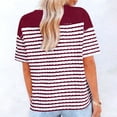 thumbnail image 2 of Hombro Frío Tops Mujeres Cuello en V Manga Corta Fuera Del Hombro Color Sólido Blusa Casual Suave Poliéster Primavera Verano Moda, 2 of 5
