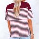 thumbnail image 2 of Hombro Frío Tops Mujeres Cuello en V Manga Corta Fuera Del Hombro Color Sólido Blusa Casual Suave Poliéster Primavera Verano Moda, 2 of 5