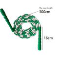 thumbnail image 2 of Xemplaro Beaded Jump Ropes Adjustable Length High Quality PVC & Nylon Anti-Slip Handles,Beaded Jump Ropes for Kids and Adults, with Adjustable Length, Jumping Rope for Workout, 2 of 5