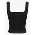 thumbnail image 5 of Women's Square Neck Crop Top Basic Sleeveless Fitted Tank Top Casual Cami, 5 of 5