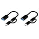 thumbnail image 1 of 2X Cable Adaptador 2 en 1 USB 3.0 OTG Type-C Micro-USB una USB 3.0 Convertidor de Interfaz para LíNea de Cable de Carga de TeléFono Celular - Negro, 1 of 5