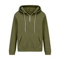 thumbnail image 5 of Yyuenw Hoodies for Men Quarter Zip Long Sleeve Pullover Casual Loose Fit Athletic Drawstring Hooded Sweatshirts with Pocket, 5 of 7