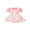 Pink, variant on Inevnen Toddler Baby Girl Easter Clothes Ruffle Sleeves Top Bunny Suspender Skirt Outfits