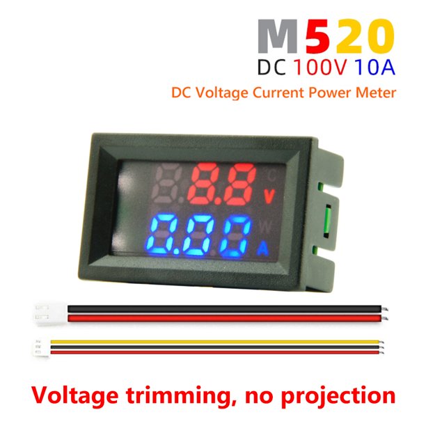 Voltmètre Ampèremètre double Numérique DC 0-100V 10A