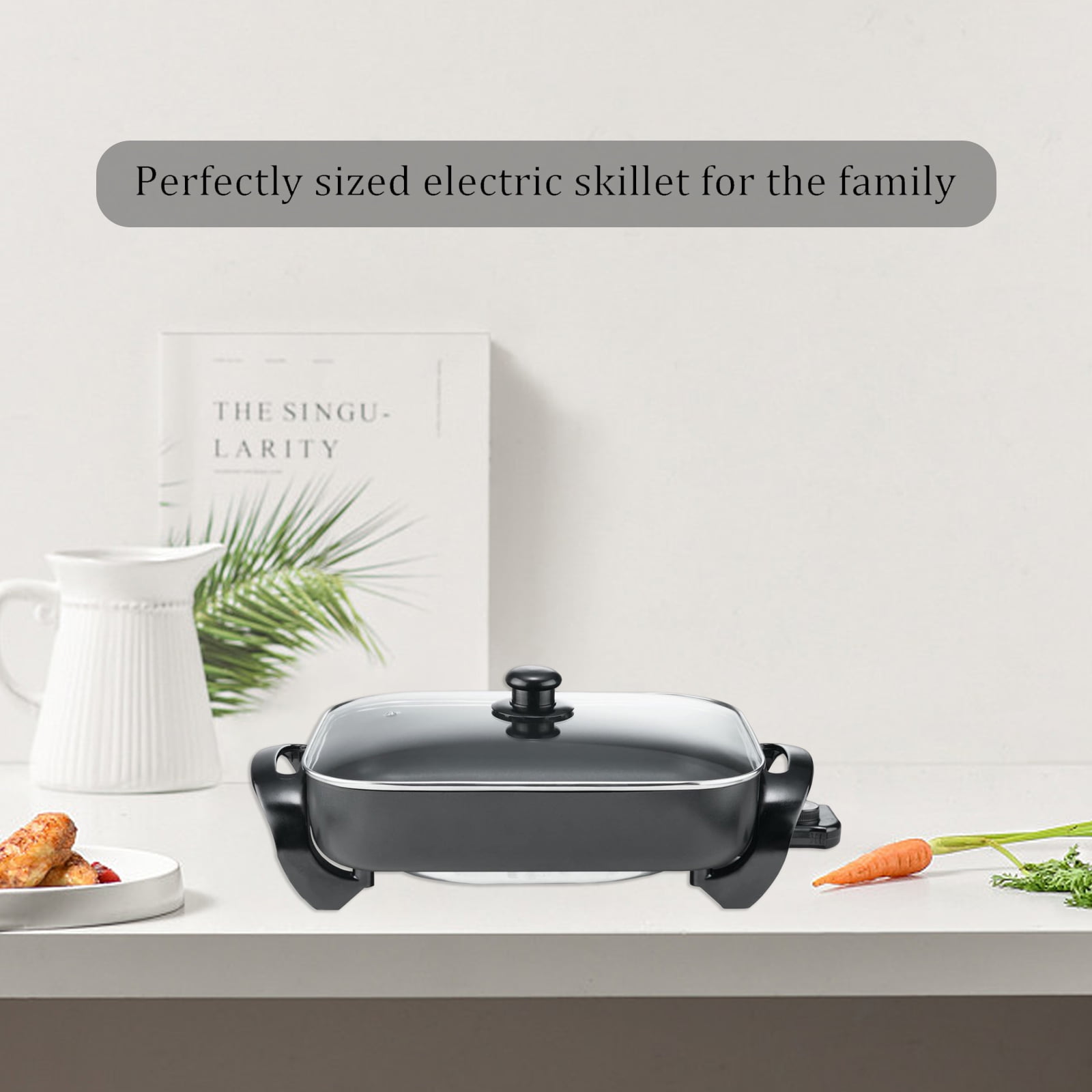  Electric Skillet Nonstick Extra Large - Serves For 6