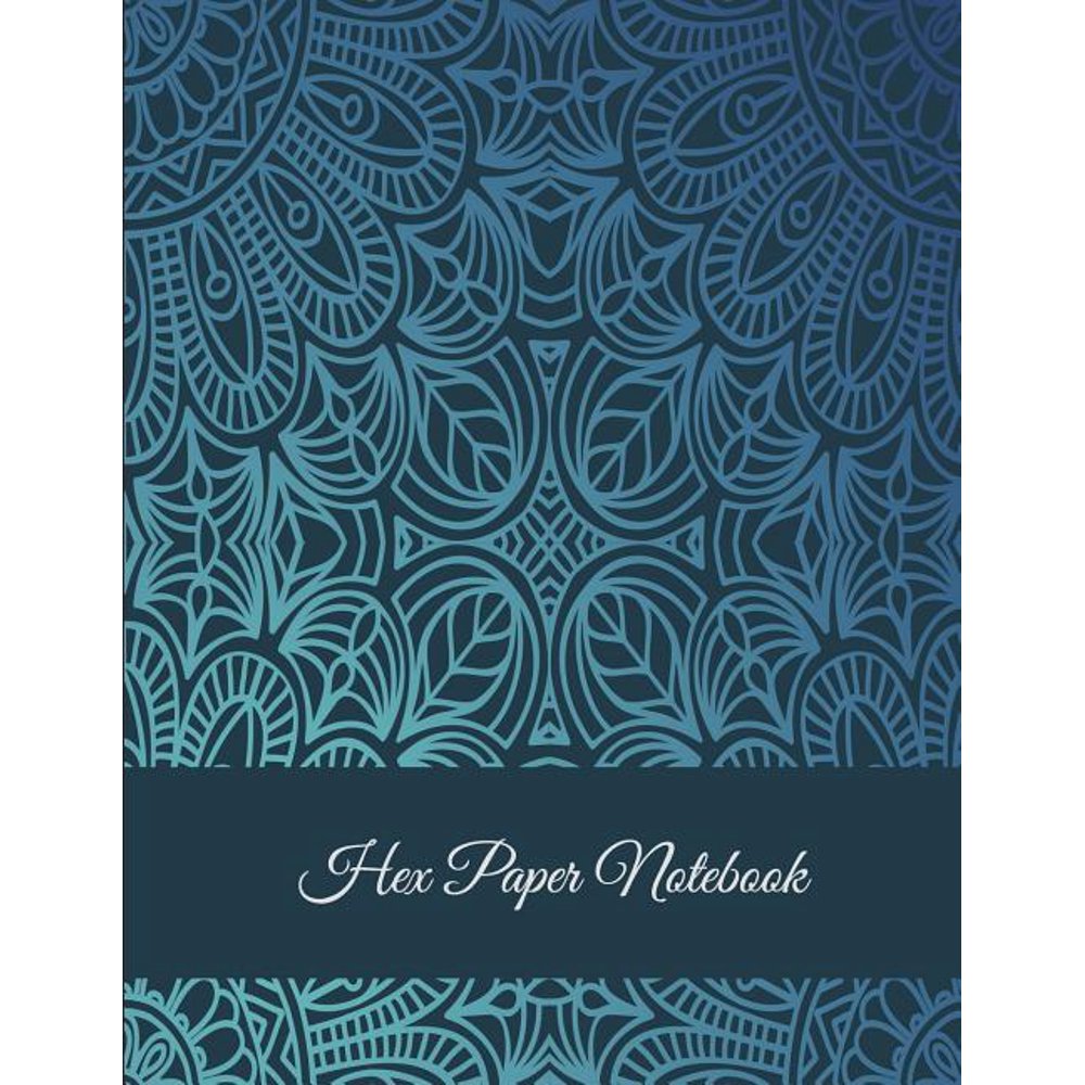 hex paper notebook beautiful mandala 14 inch hexagons graph paper