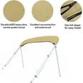thumbnail image 3 of EliteShield Bimini Top Replacement Canvas Cover 3 Bow 72"L 79"-84" W Beige Color-with Storage Boot/without Frame, 3 of 5