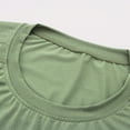 thumbnail image 6 of cllios Workout Shirts for Men, Moisture Wicking Quick Dry Active Athletic Men's Short Sleeve Round Neck Gym Performance T Shirts Green S, 6 of 8