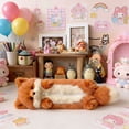 thumbnail image 6 of Lksixu Cute Animal Pencil Case, 3D Plush Fox Pencil Pouch with Zipper, Kawaii Fluffy Stationery Organizer, Cartoon Animal Stuffed Pencil Bag, Lightweight & Spacious Pencil Holder Office Supplies, 6 of 6