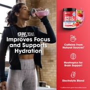 Optimum Nutrition Amino Energy Hydration + Focus Powder, Strawberry Burst, 9.5 oz