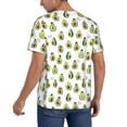 thumbnail image 2 of Rateoe Avocado Friends Pattern Men’s Baseball Short Sleeve Polo Shirt, Midweight Men's Shirt Golf Shirt Polo Shirts Quick Dry Short-Medium, 2 of 7